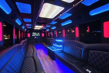 Corpus Christi Limousine Bus Interior