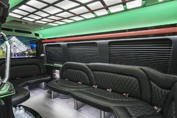 Corpus Christi Sprinter Party Bus Interior