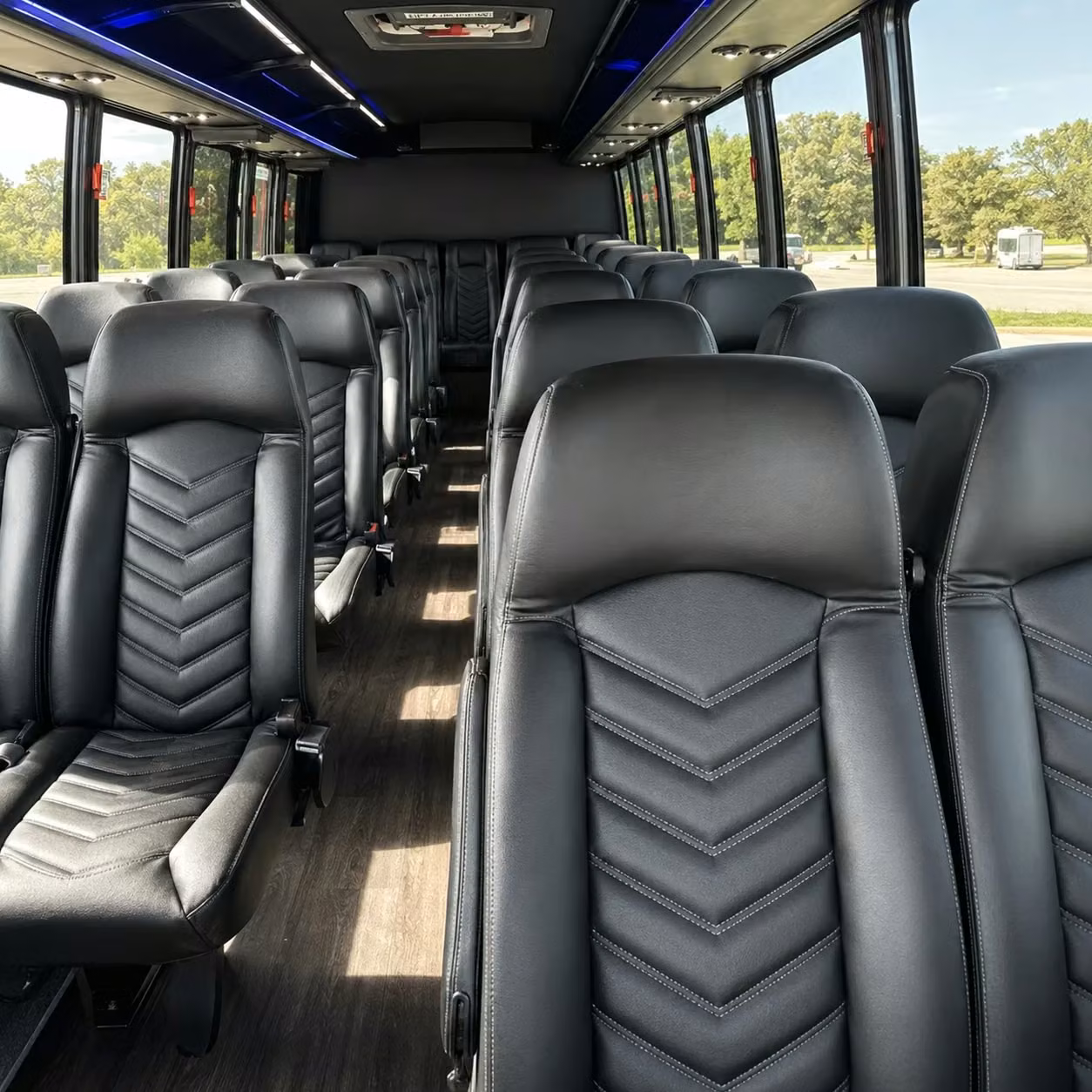 30 passenger minibus inside