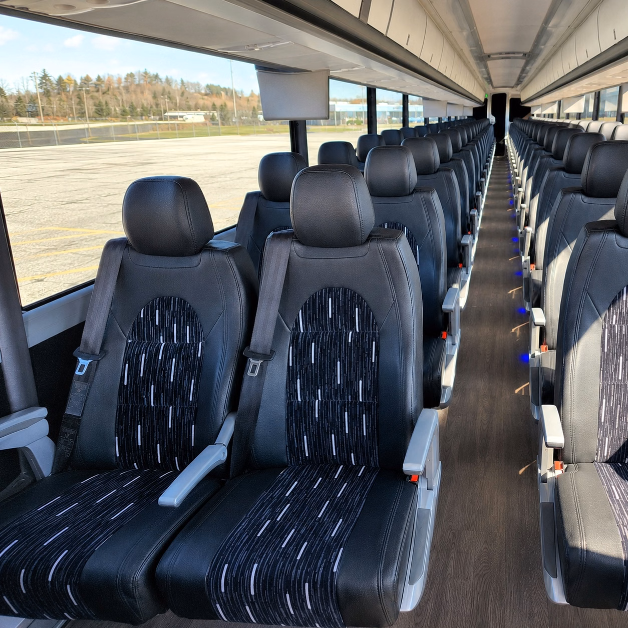 corpus christi charter bus interior