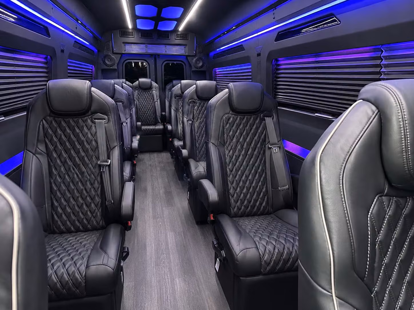 sprinter van with driver inside